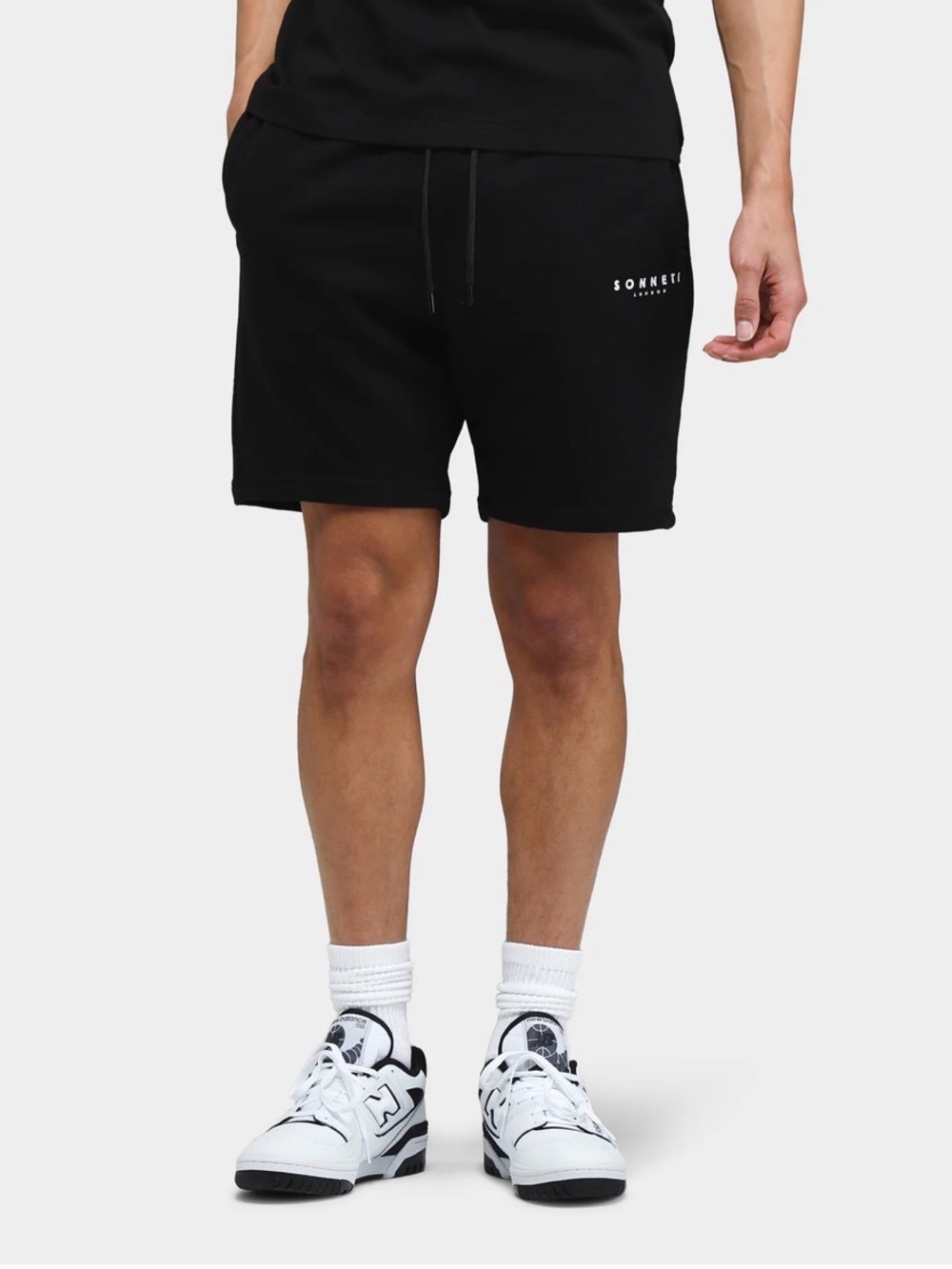 Sonneti | French Terry 7" Brom Shorts Black Cotton Blend Size XL